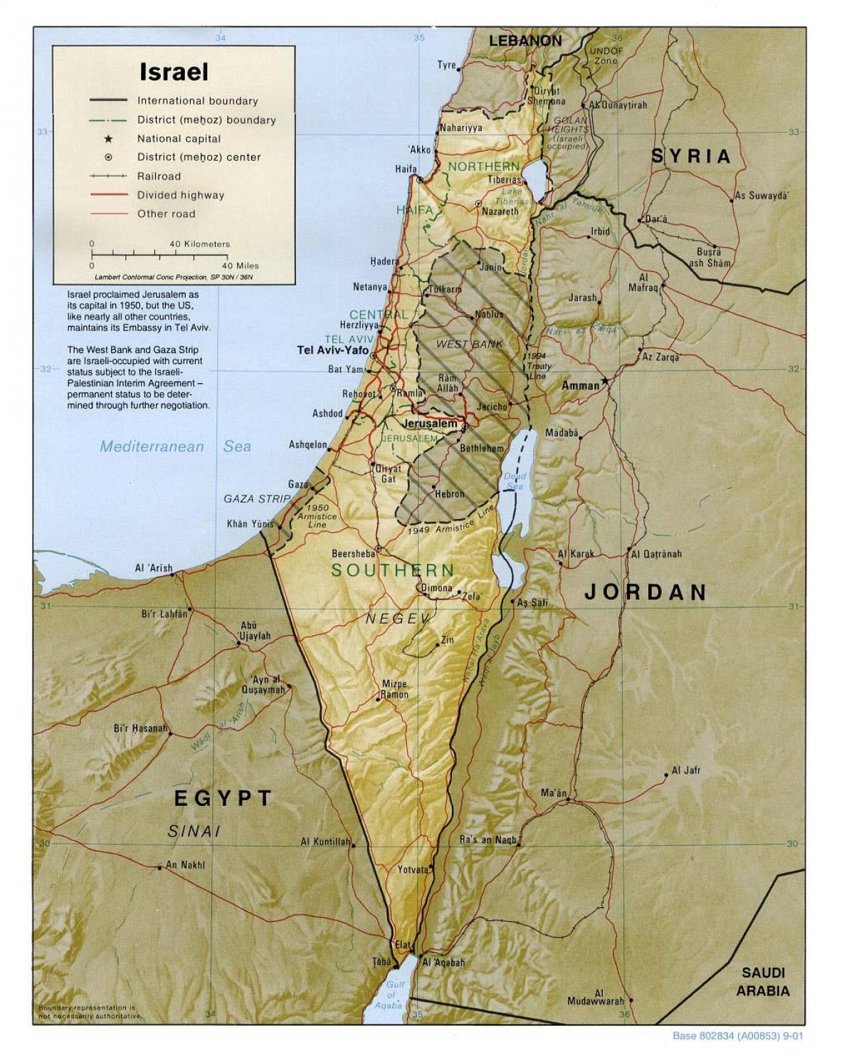 israël géographie