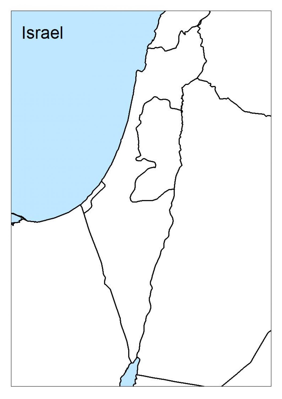 carte d'israël vide