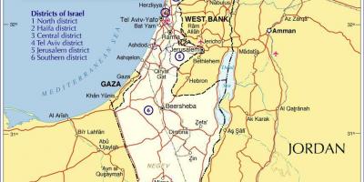 Israël carte des régions