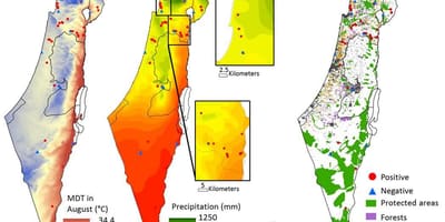 Carte d'israël climat