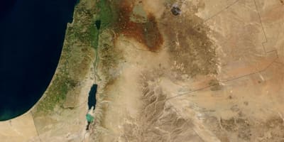 Carte d'israël par satellite 