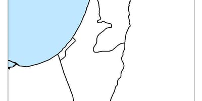 Carte d'israël vide