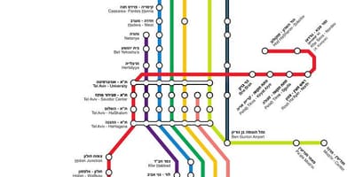 Carte d'israël train