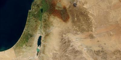 Carte d'israël par satellite 