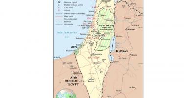 La carte des aéroports de israël